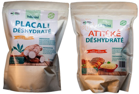 Pack de Placali déshydraté-Attiéké déshydraté 1Kg