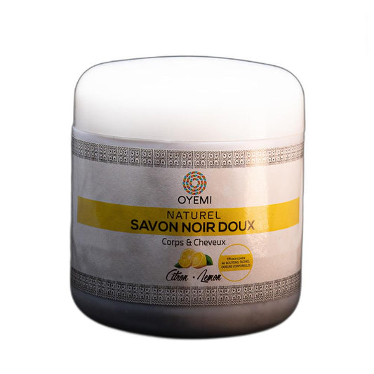 Savon noir doux citron en pot