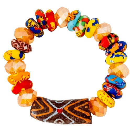 Bracelet artisanal avec couleurs multiples