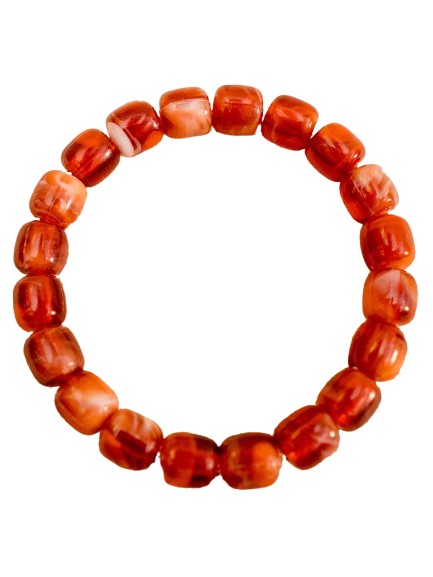 Bracelet artisanal rouge bordeaux