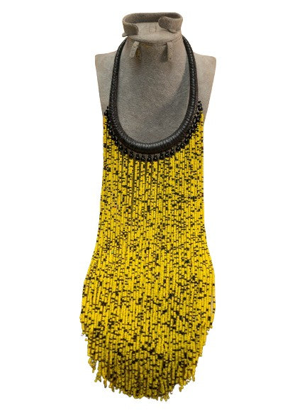Collier artisanal jaune