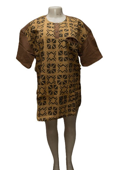 Mini robe artisanale chemise