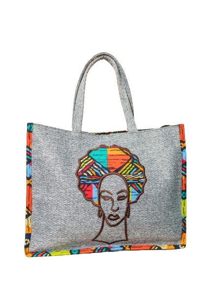 Sac à main cabbat artisanal gris