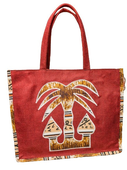 Sac à main cabbat avec motif palmier