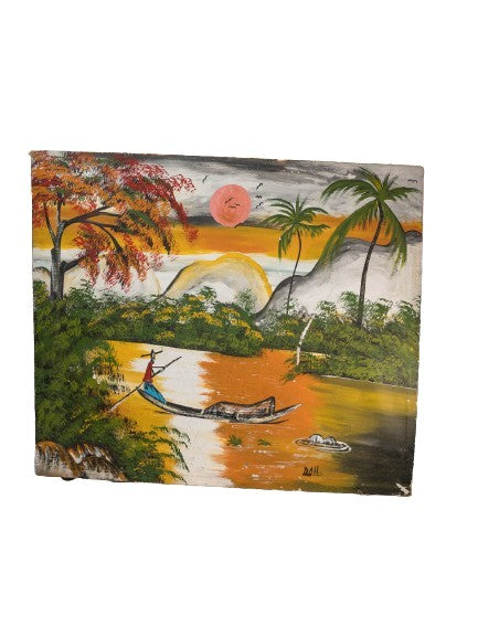 Tableau artisanal de paysage
