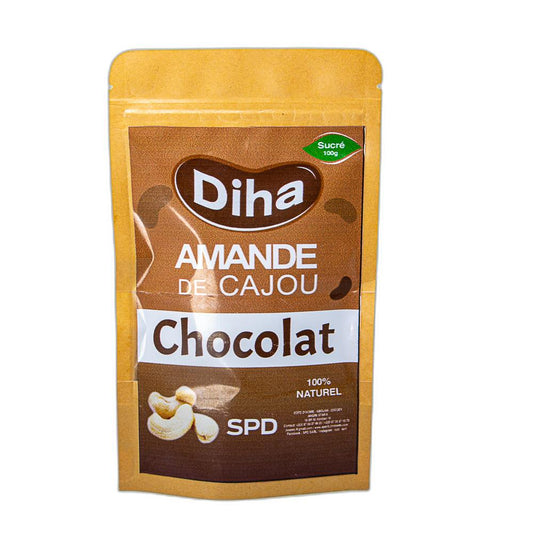 Amande de cajou au chocolat 100g