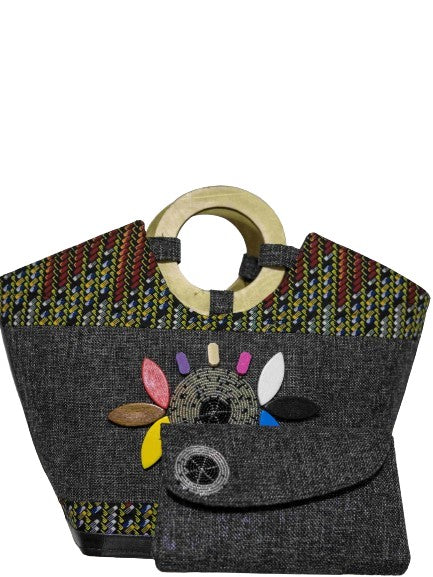 Sac à main gris étoilé 500g