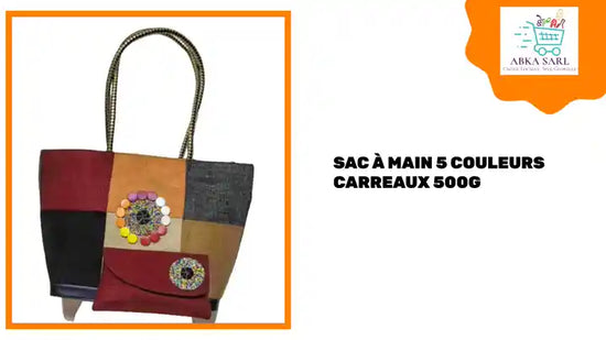 Sac &agrave; main 5 couleurs carreaux 500g by@Outfy