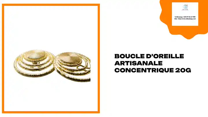 Boucle d'Oreille artisanale concentrique 20g by@Outfy