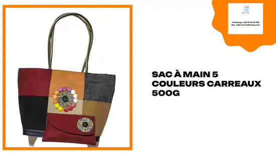 Sac &agrave; main 5 couleurs carreaux 500g by@Outfy